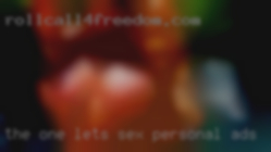 The one lets try sex personal ads and we can see.